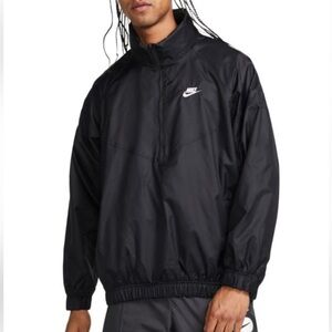 Nike Men’s Windrunner Anorak Jacket- Black, medium (over-sized), never worn.
